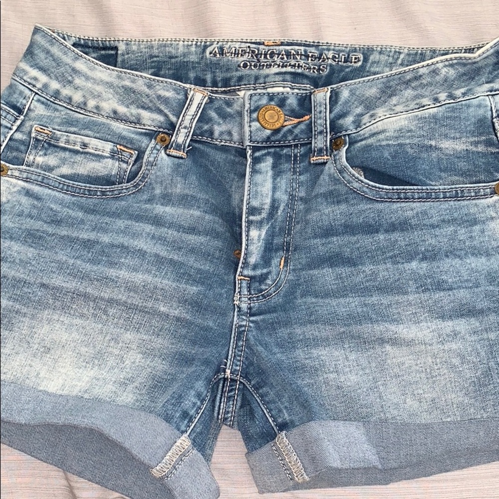 American Eagle Blue Jean Shorts